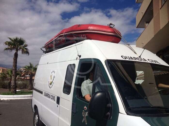 Imagen de activo  de efectivos del GEAS de la Guardia Civil en La Garita/TA.